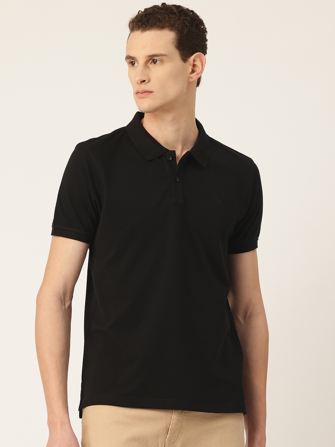 

Parx Polo Collar T-shirt, Black