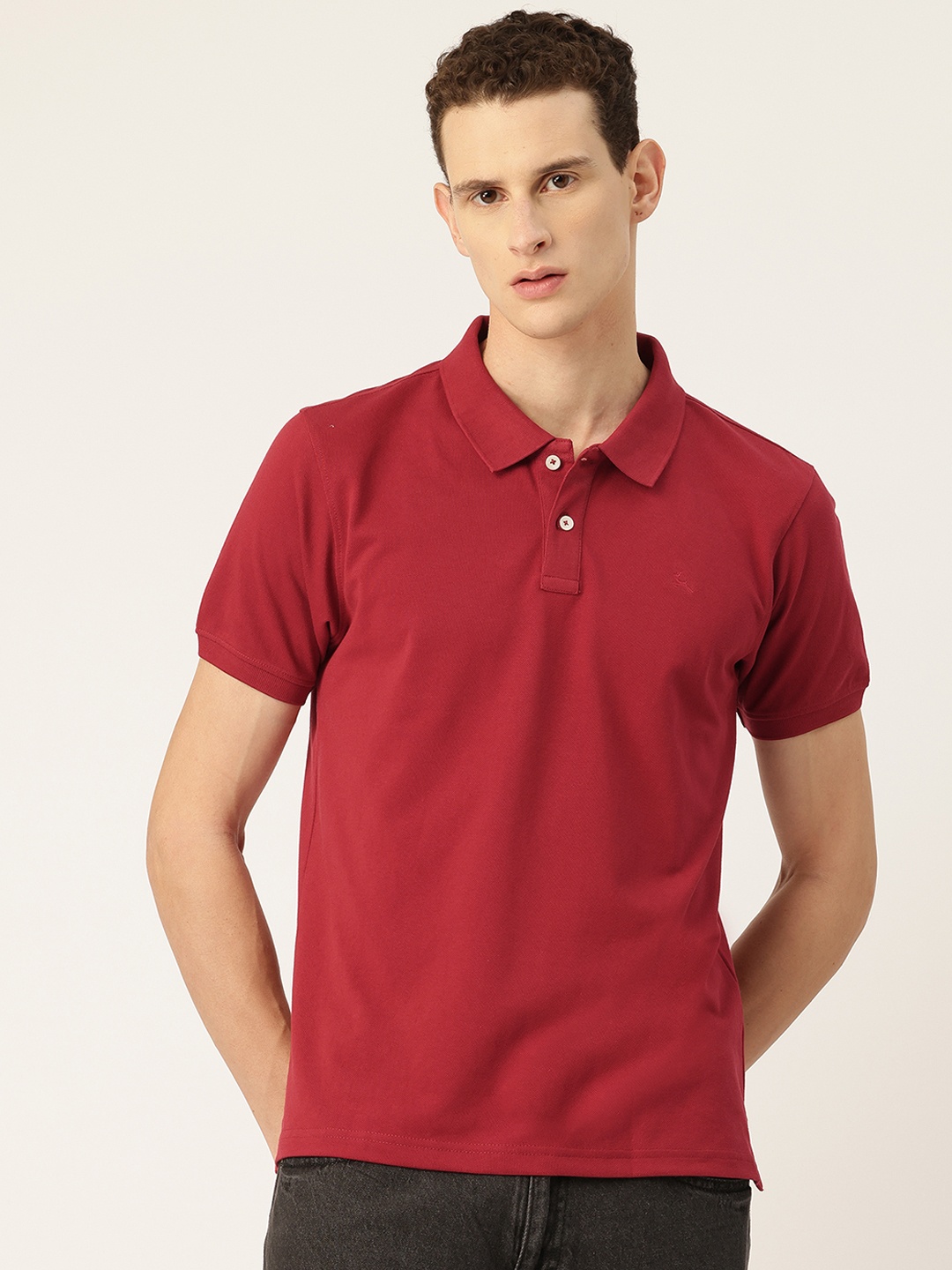 

Parx Polo Collar T-shirt, Maroon