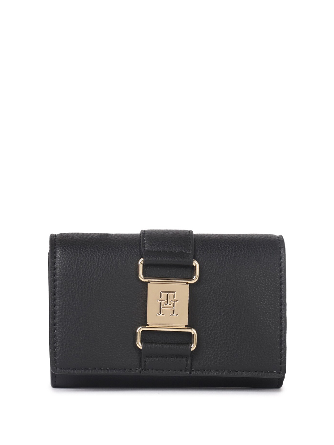 

Tommy Hilfiger Women Black PU Three Fold Wallet