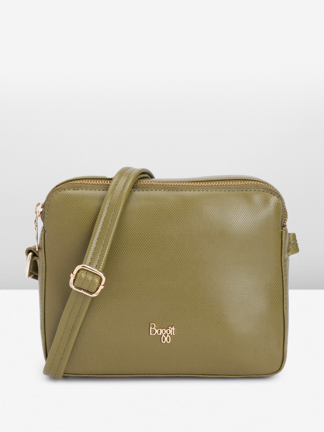 

Baggit Textured Sling Bag, Olive