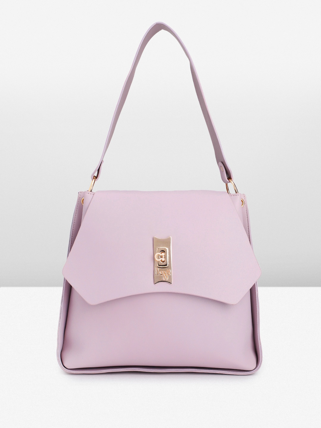 

Baggit Solid PU Structured Shoulder Bag, Mauve