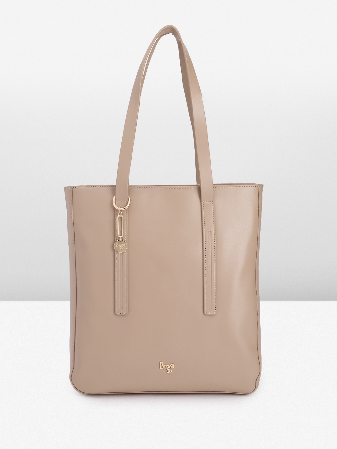 

Baggit Solid Structured Shoulder Bag, Beige