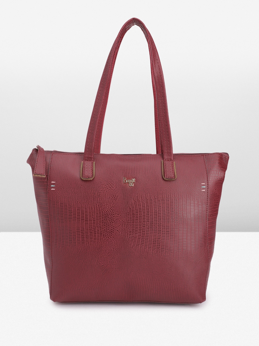 

Baggit Textured Structured Shoulder Bag, Burgundy