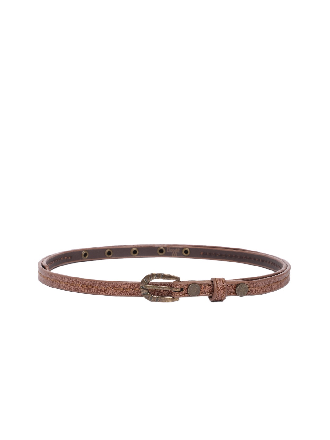 

Baggit Women Solid Slim Belt, Brown