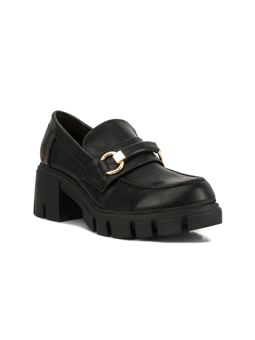

London Rag Women Black Woven Design Slip-On Sneakers