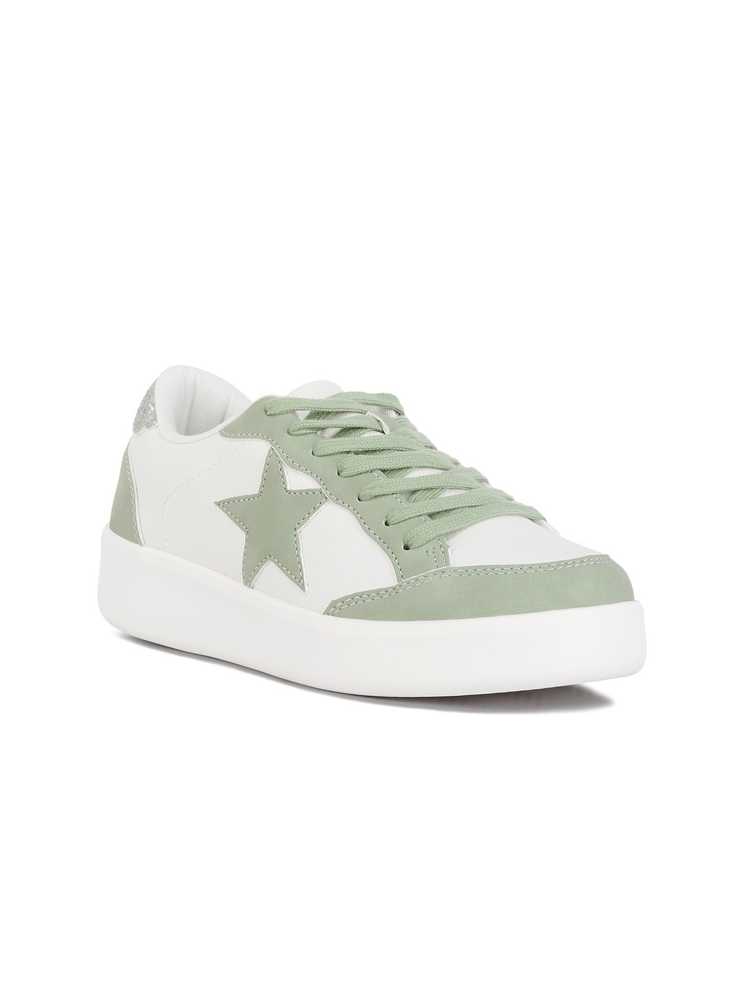 

London Rag Women Colourblocked Sneakers, Sea green