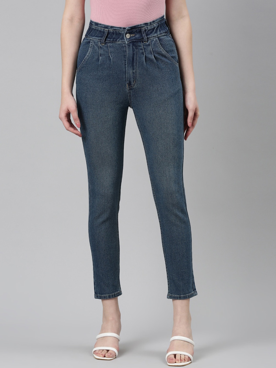 

SHOWOFF Women Jean Slim Fit Clean Look Light Fade Acid Wash Stretchable Jeans, Blue