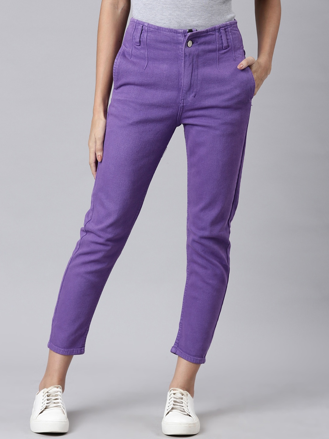 

SHOWOFF Women Jean Mid-Rise Clean Look Stretchable Jeans, Lavender