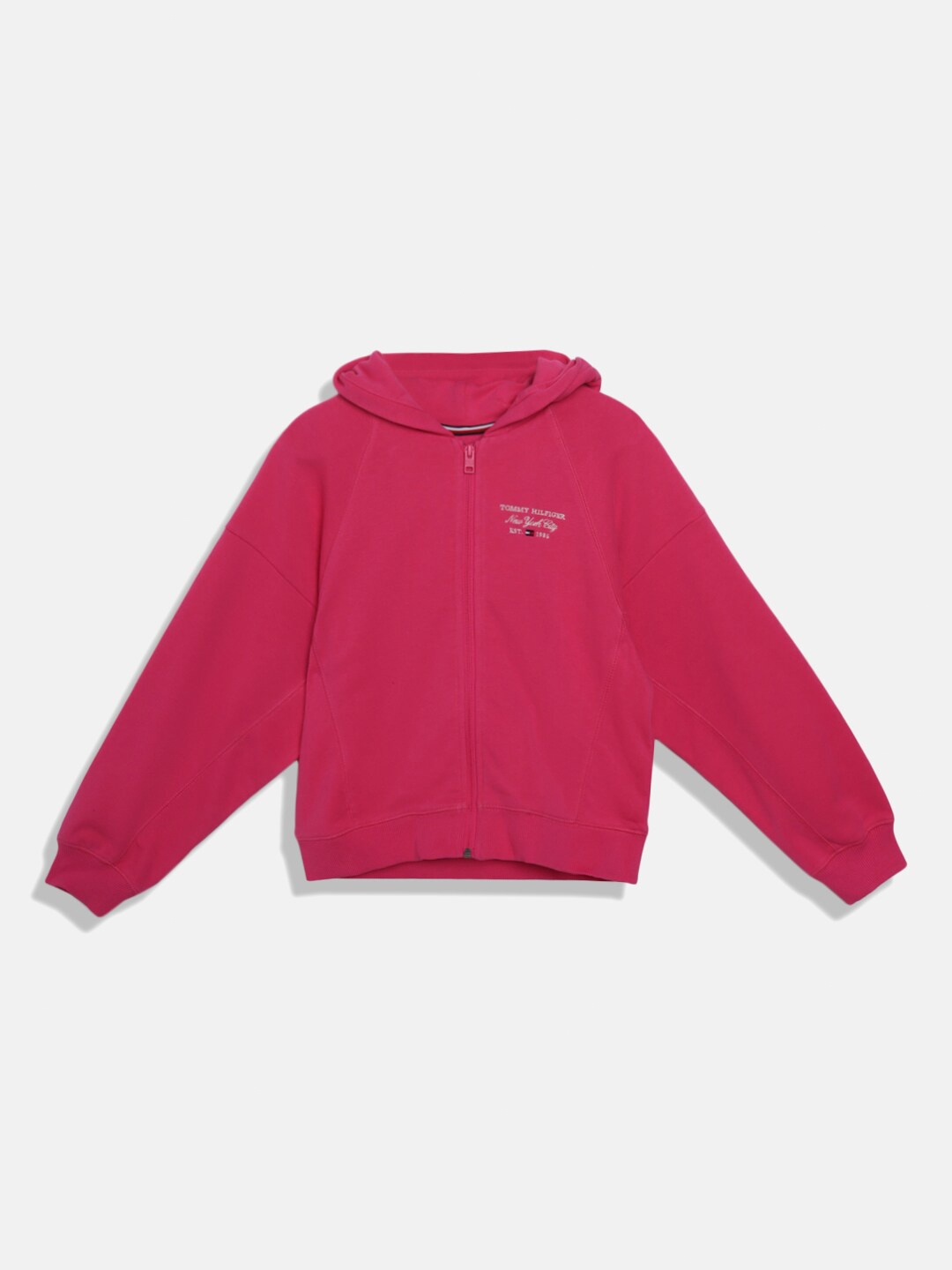 

Tommy Hilfiger Girls Hooded Cotton Sweatshirt, Pink