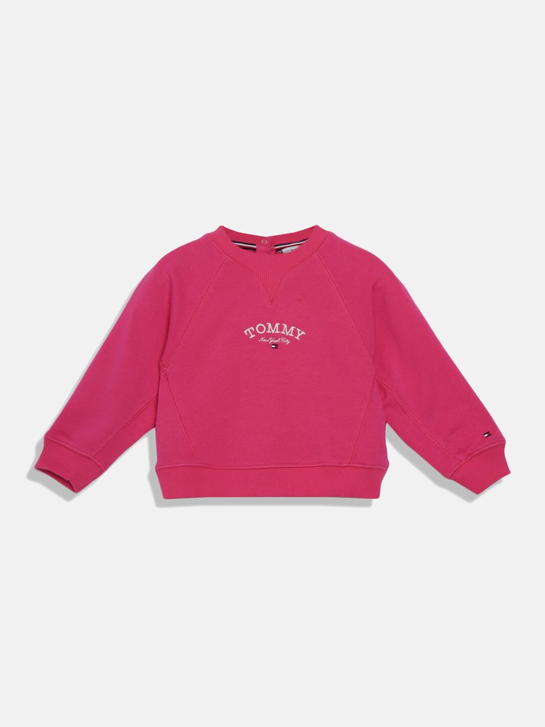 

Tommy Hilfiger Girls Round Neck Cotton Sweatshirt, Pink