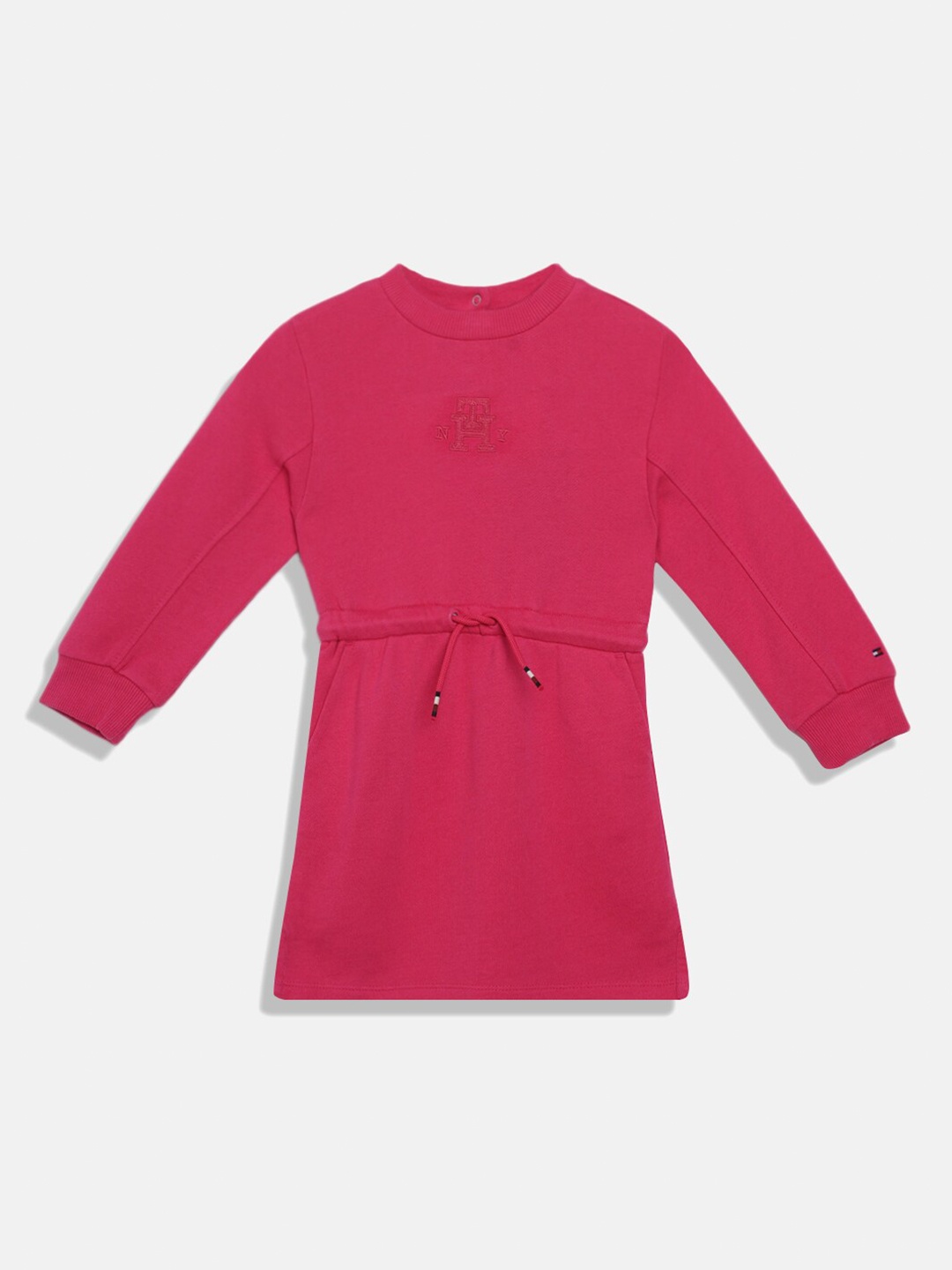 

Tommy Hilfiger Girls Tie Ups A-Line Dress, Pink