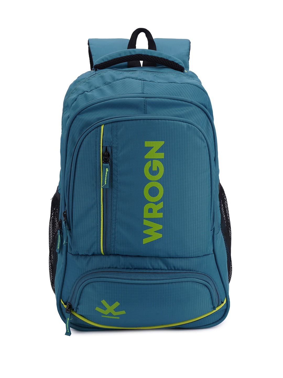 

WROGN Unisex Textured Backpack with Shoe Pocket & Rain Cover, Green