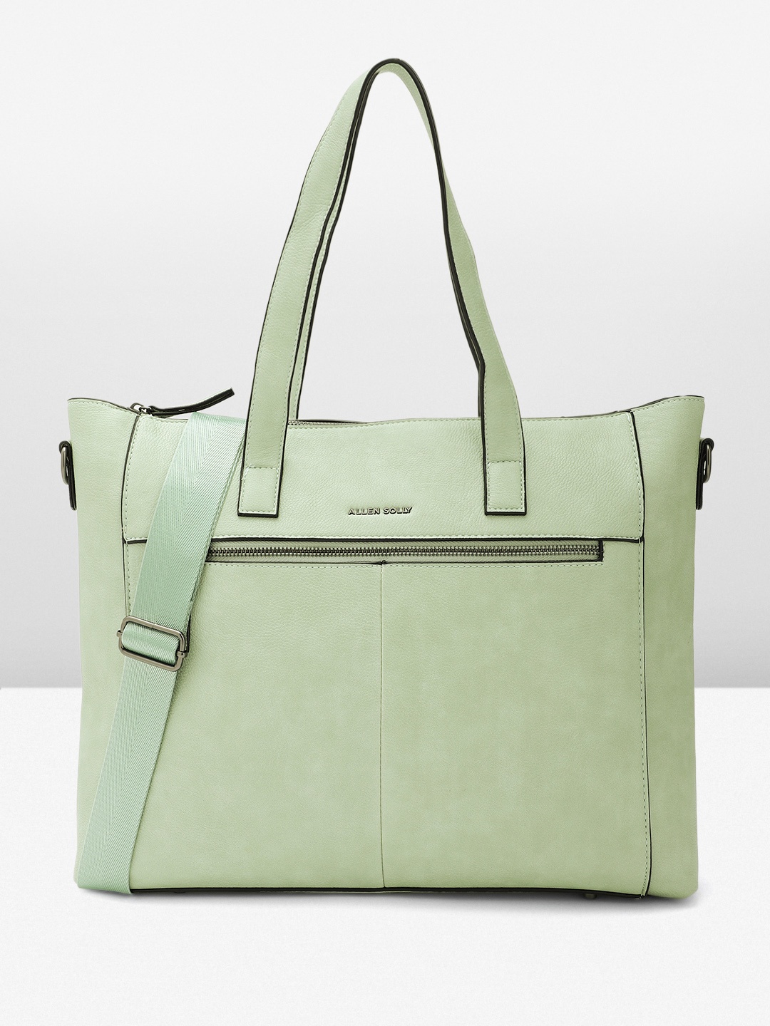 

Allen Solly Oversized Textured Shoulder Bag with Laptop Sleeve, Green