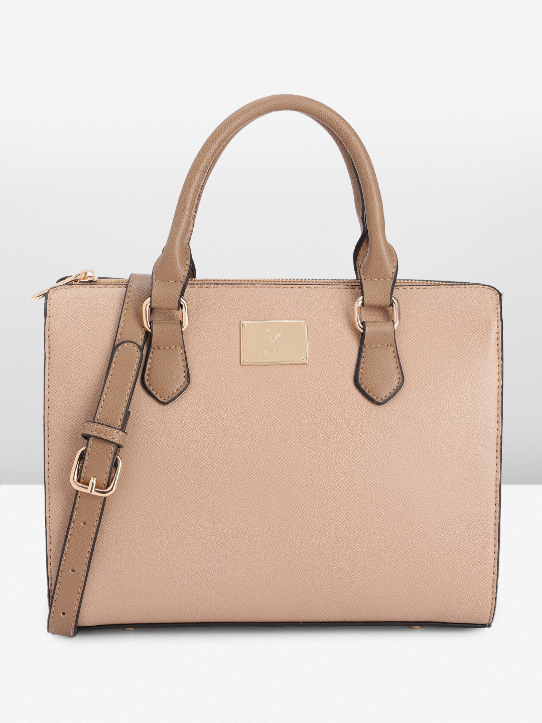 

Allen Solly Women Solid Handheld Bag, Beige