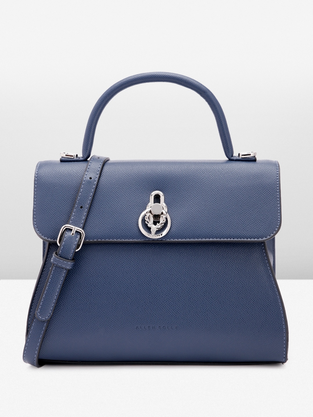 

Allen Solly Structured Satchel, Navy blue