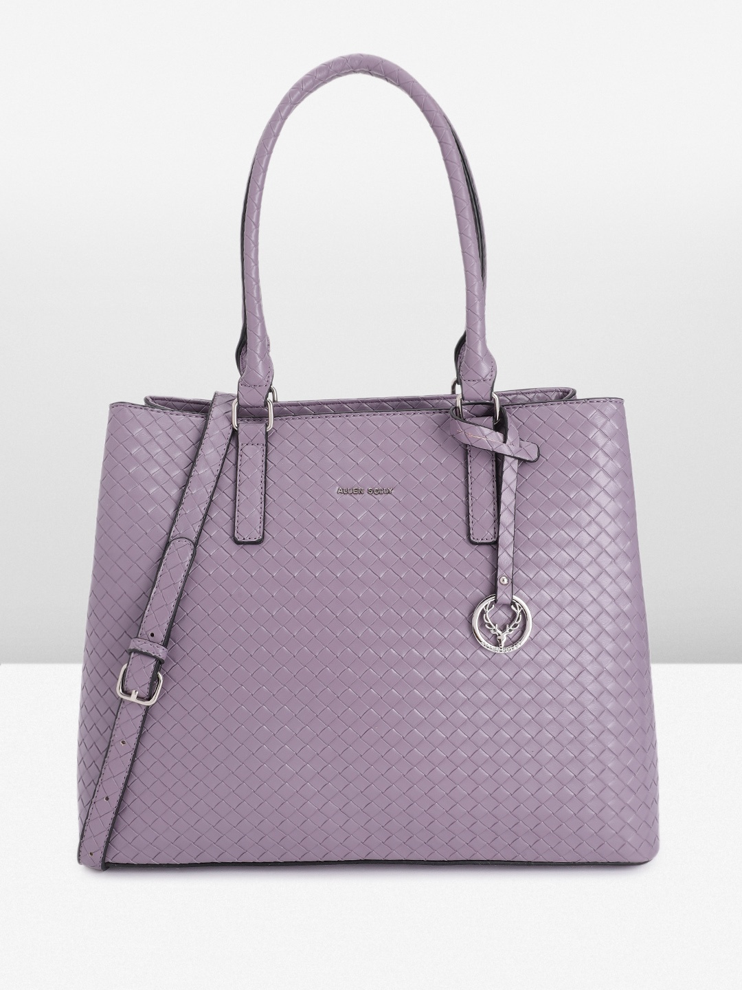 

Allen Solly Women Textured Handheld Bag, Purple