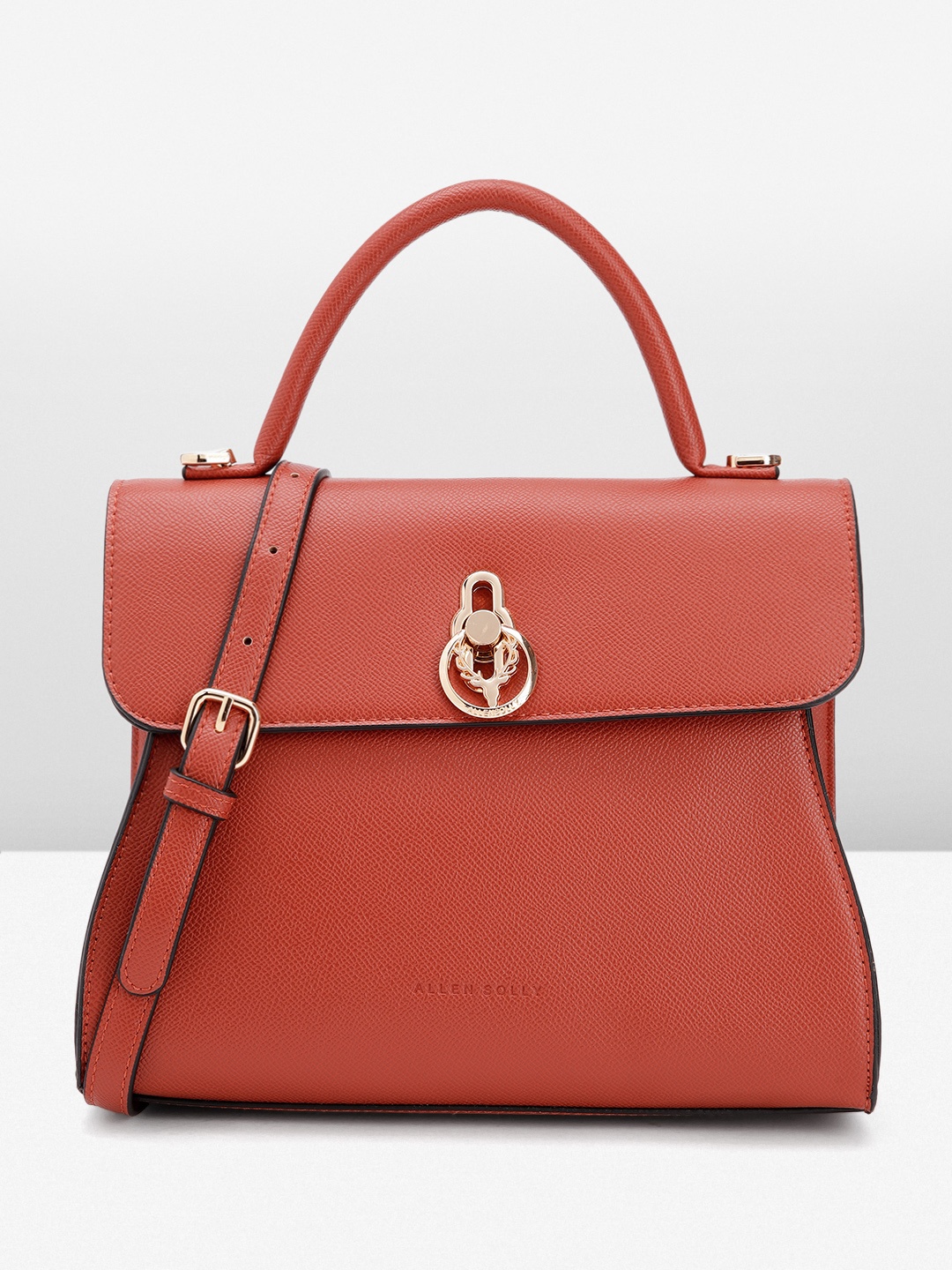 

Allen Solly Women Solid Satchel, Rust