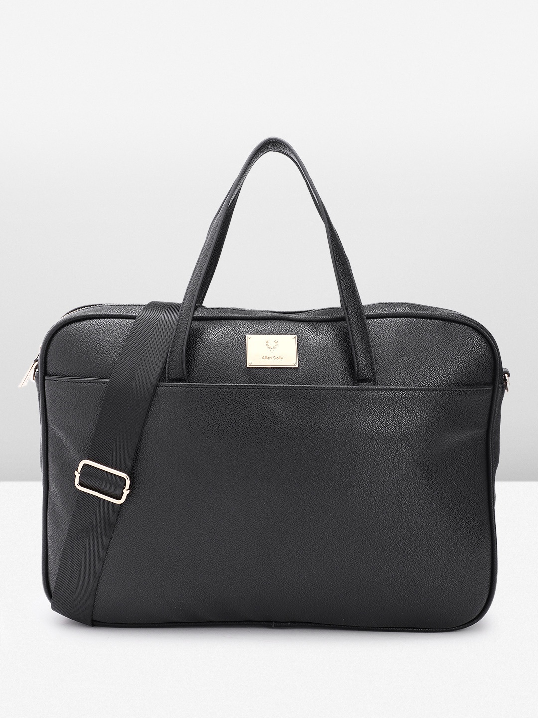 

Allen Solly Women Solid Laptop Bag, Black