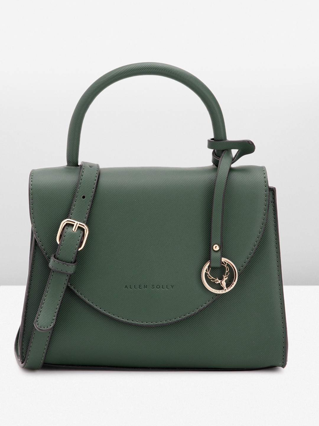 

Allen Solly Women Solid Satchel, Green