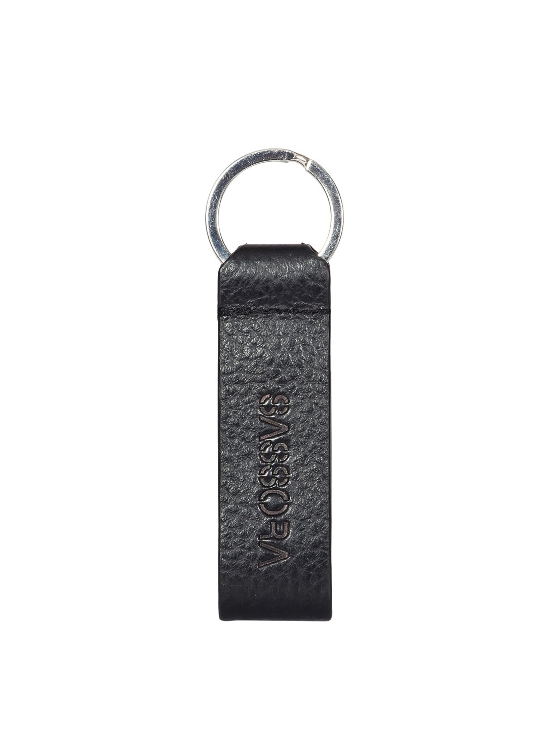 

Sassora Genuine Leather Key Chain, Black