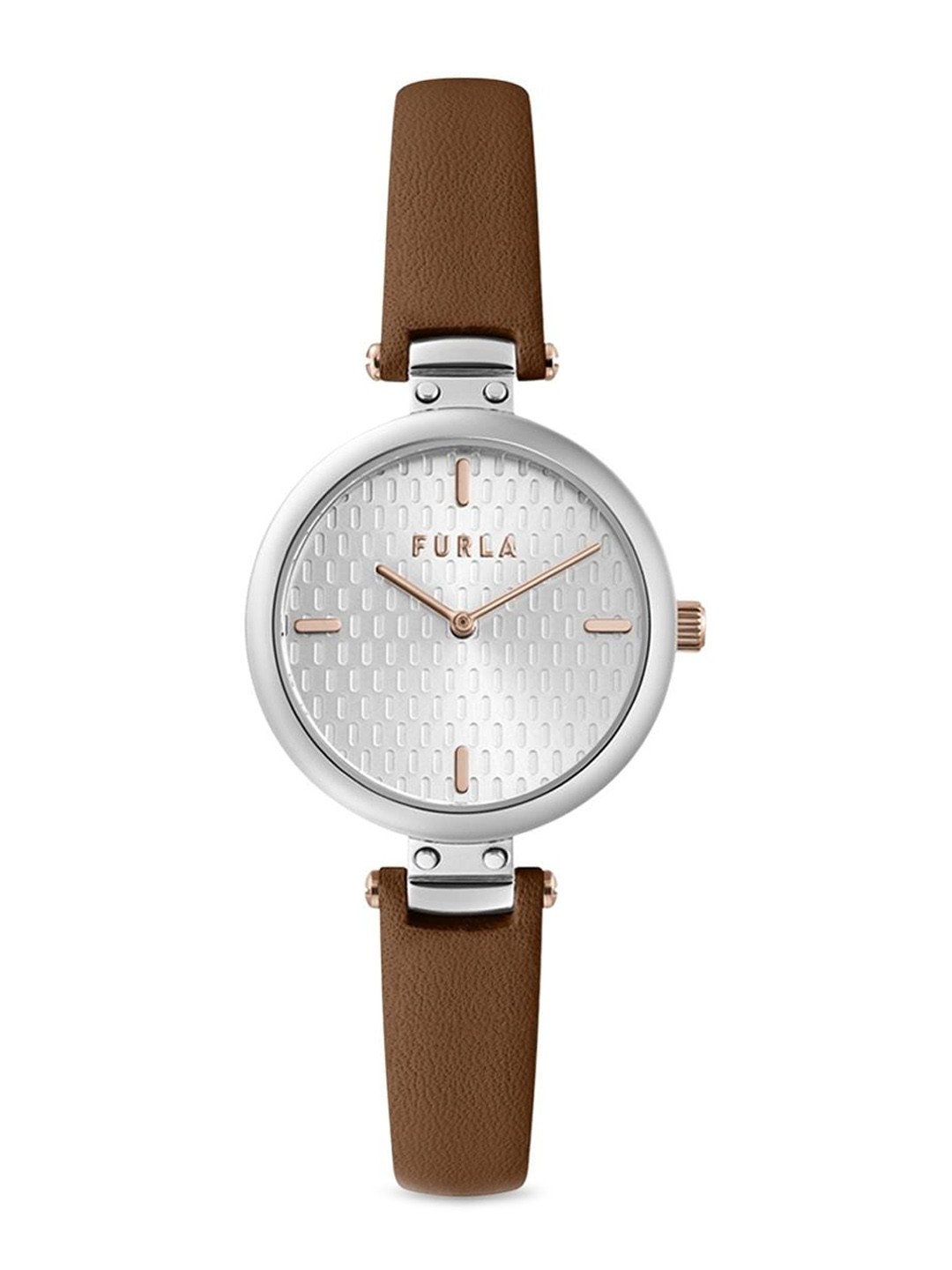 

Furla Women Dial & Leather Bracelet Style Straps Analogue Watch WW00018002L1, Silver