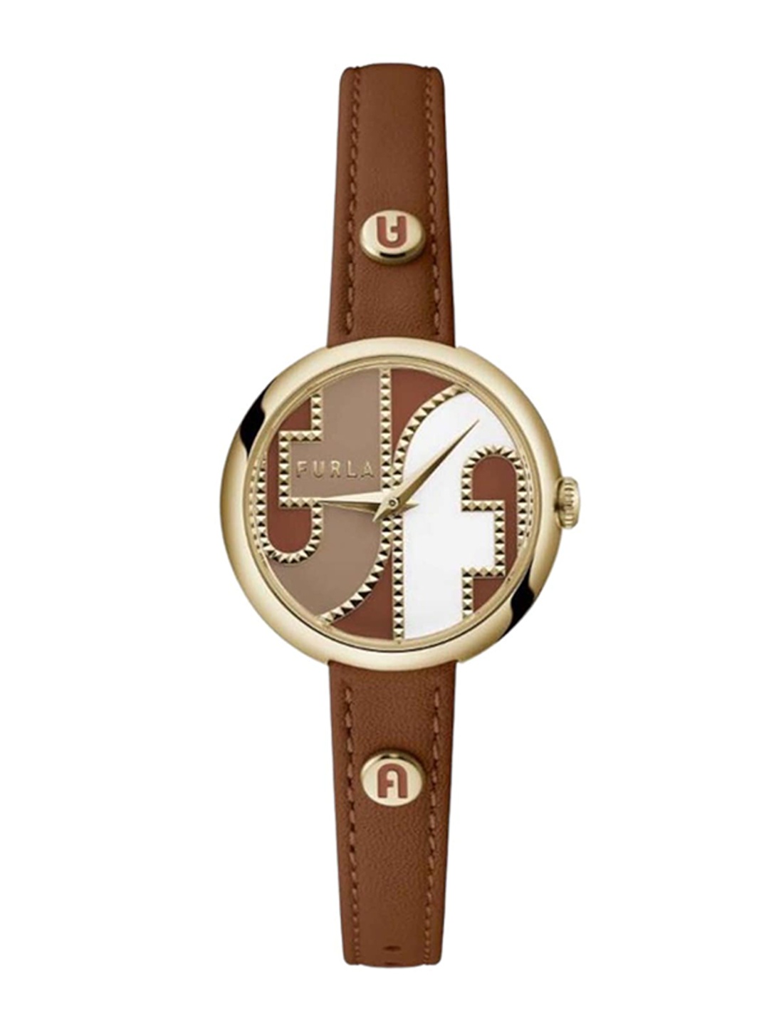 

Furla Women Leather Straps Analogue Watch WW00005014L2, Gold