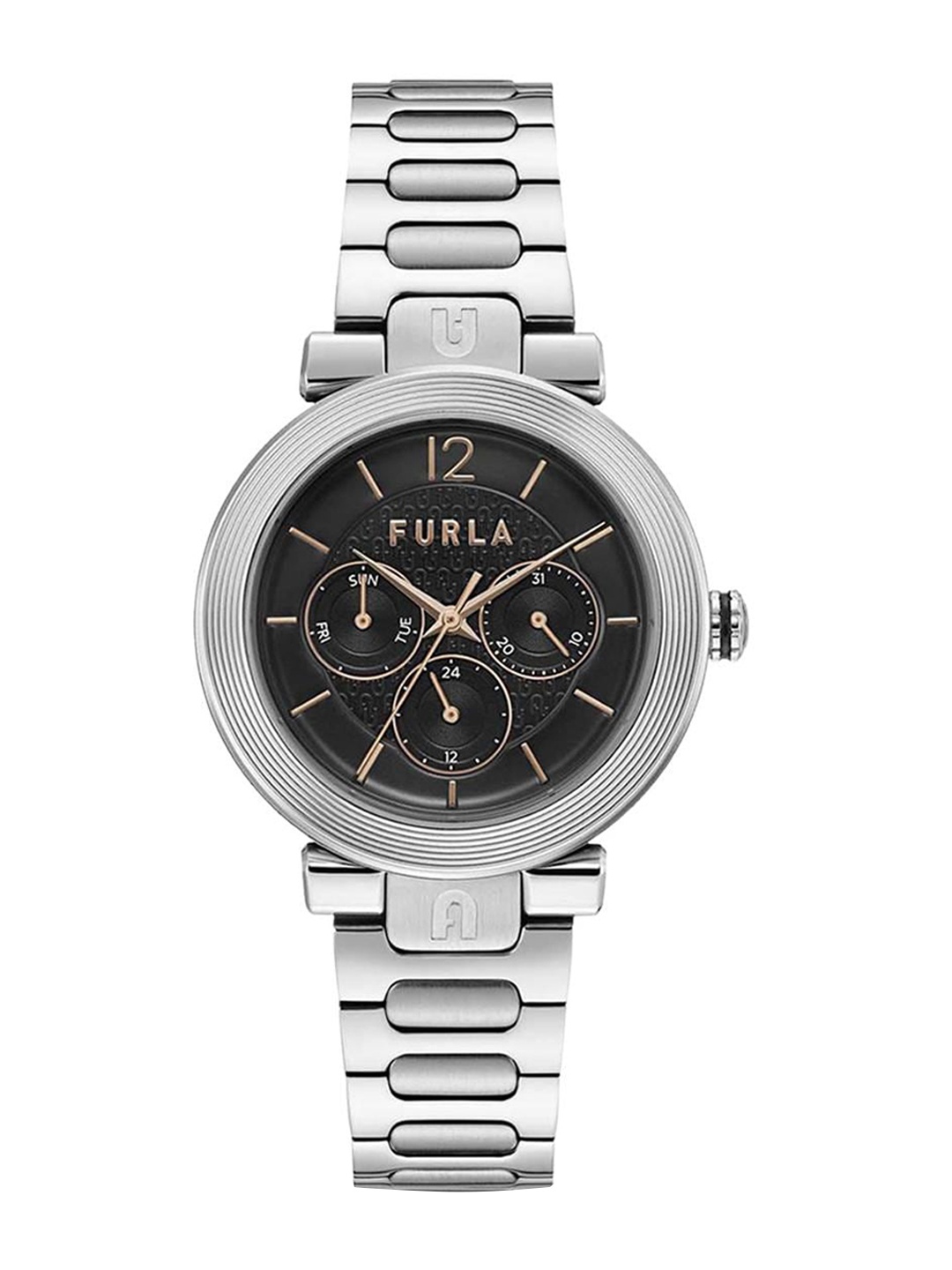 

Furla Women Round Dial Water Resistant Analogue Watch-WW00011005L1, Black