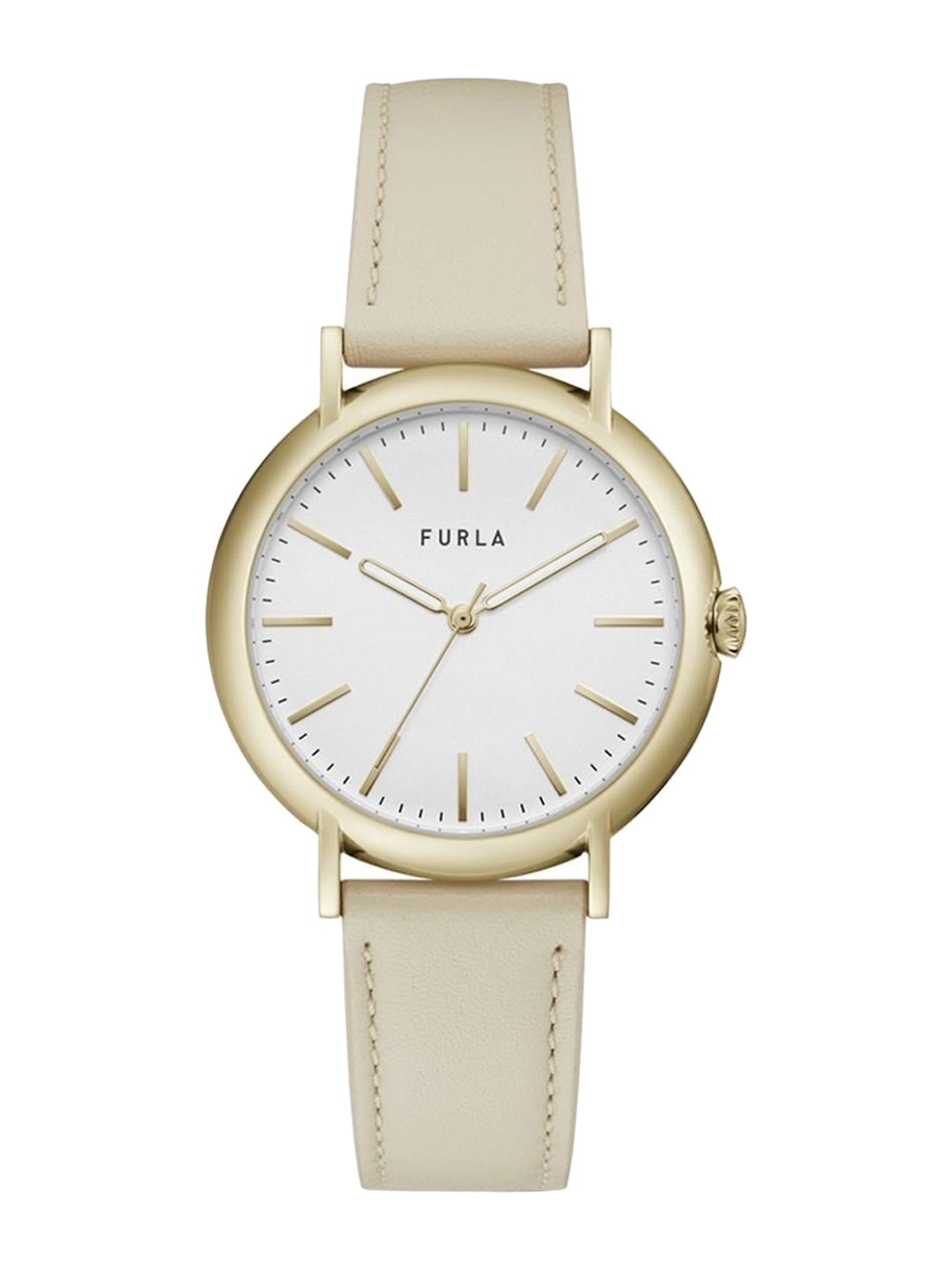 

Furla Women Round Dial Leather Straps Analogue Watch-WW00023003L2-Blue, Off white