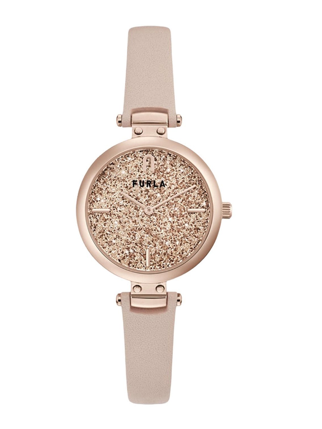 

Furla Women Embellished Dial & Straps Analogue Watch WW00018008L3, Gold