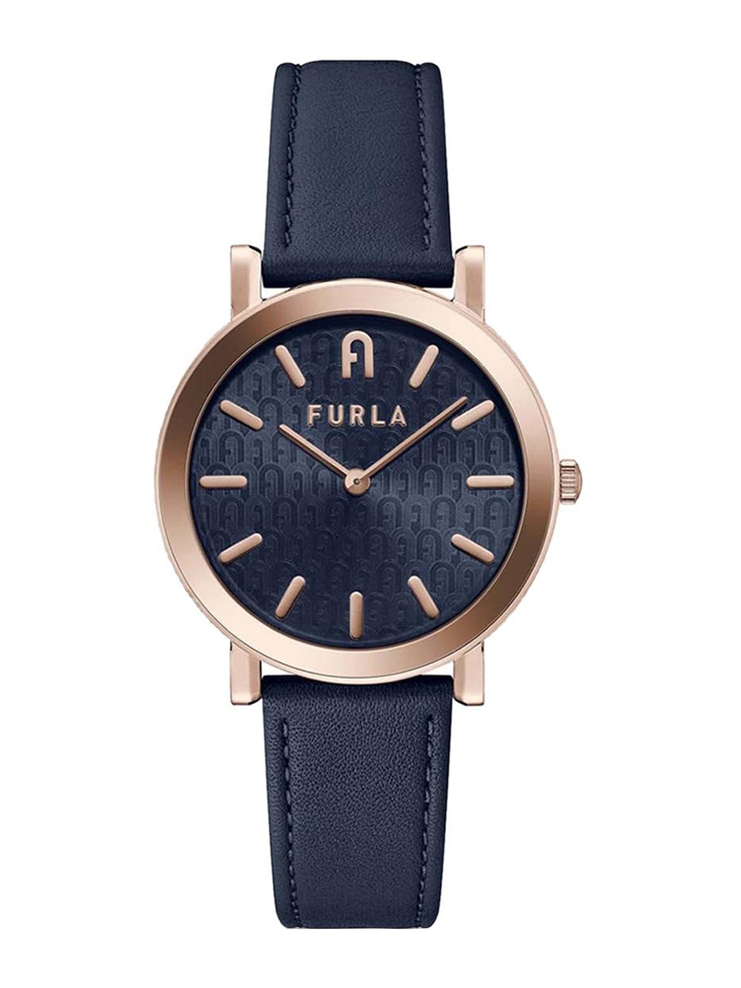 Furla Women Dial & Leather Straps Analogue Watch WW00003004L3, Blue