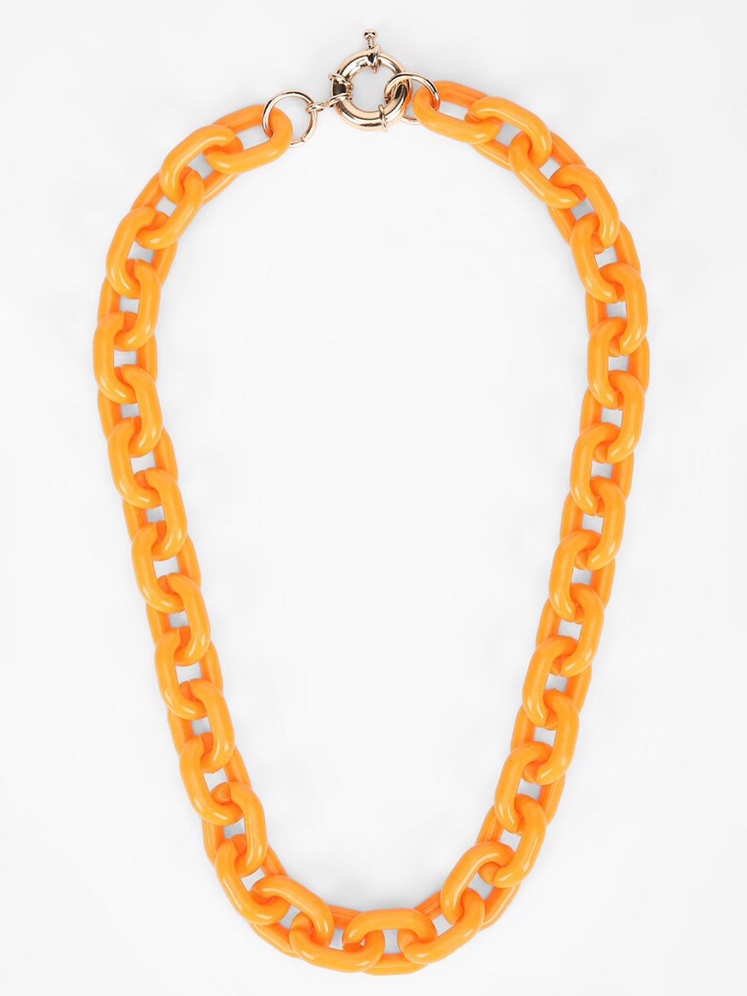 

FOREVER 21 Minimal Necklace, Orange