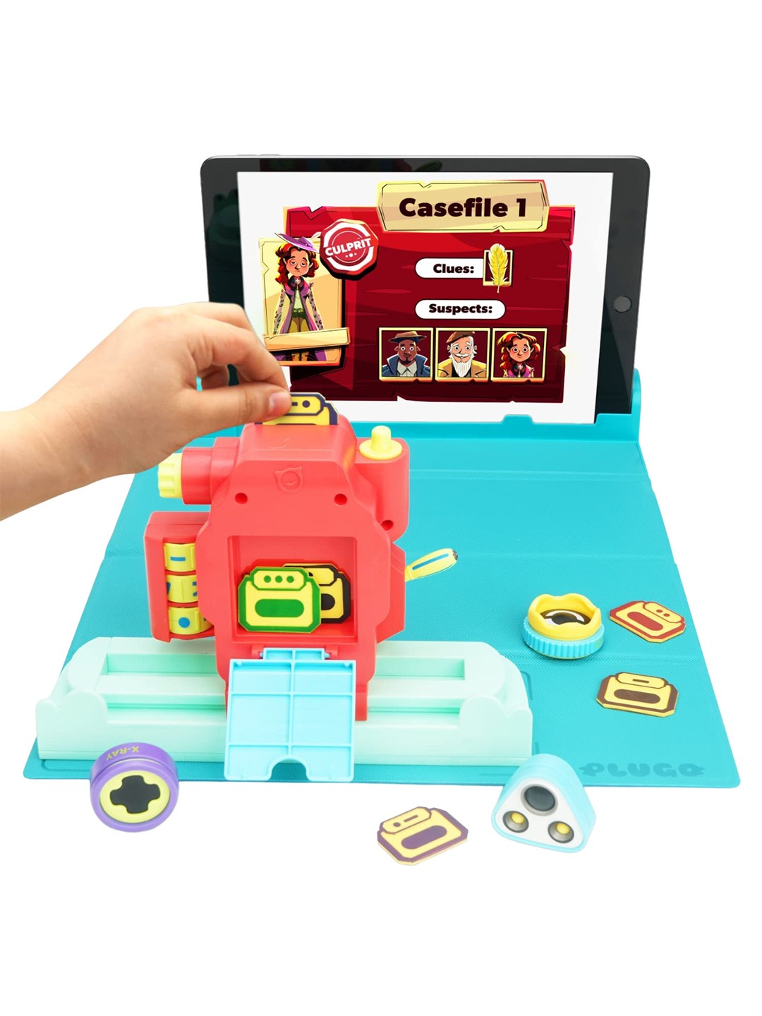 

Playshifu Kids Plastic Plugo Detective Learning Toys, Red