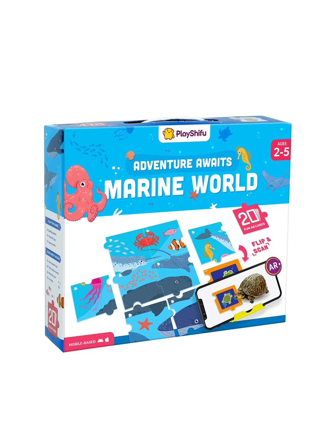 

Playshifu Kids Aquatic And Aerial Animals, Blue