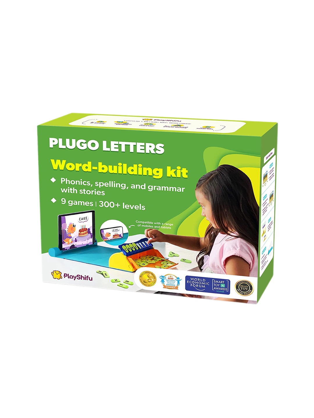 

Playshifu Kids Plugo Letters Learning Toys, Green