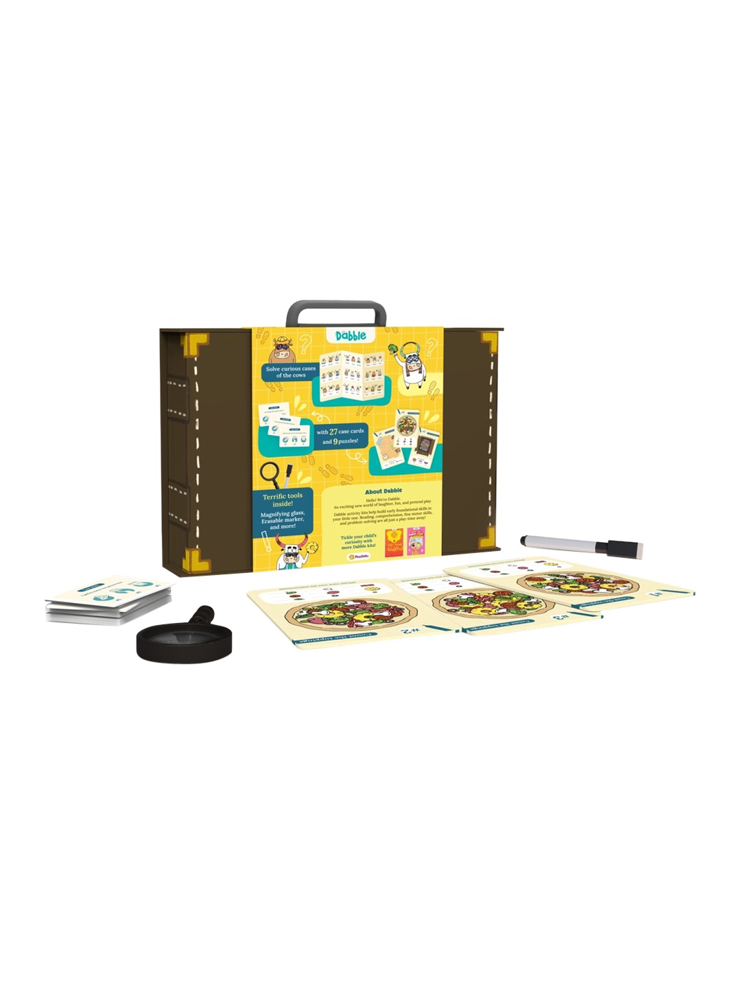 

LoveDabble Kids Cardboard Pretend Play Kit, Yellow