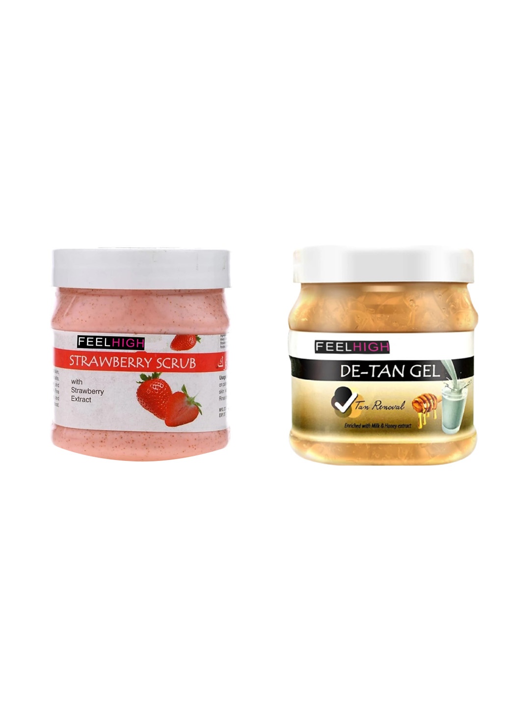 

FEELHIGH Strawberry Face Scrub & Detan Gel 1000gm, Multi