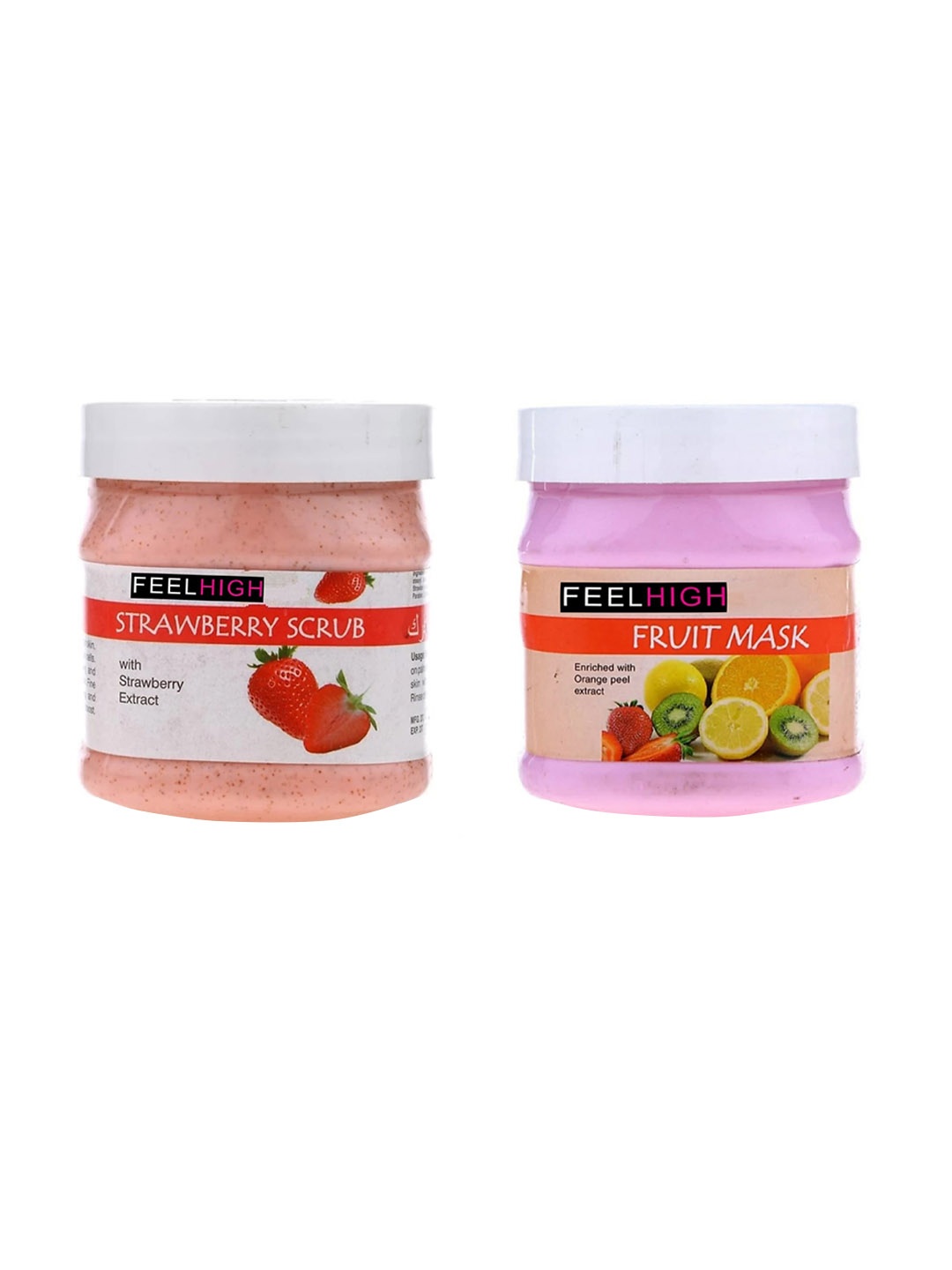 

FEELHIGH Strawberry Face Scrub & Fruit Mask 1000gm, Multi