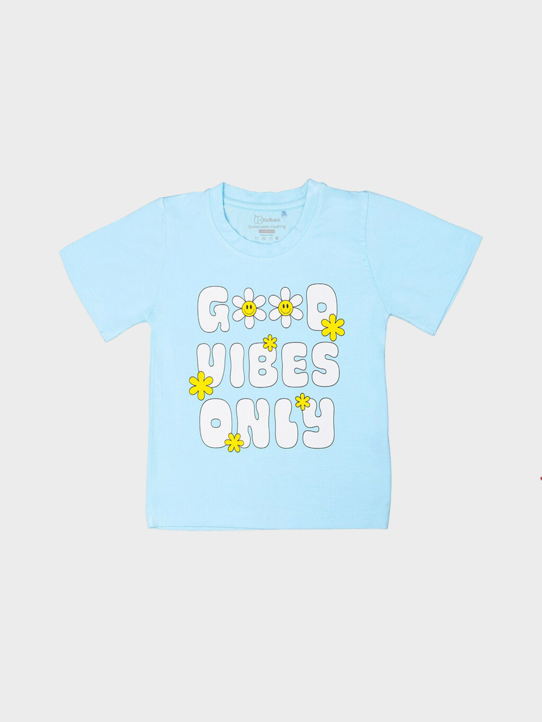 

Kidbea Boys Typography Printed Bamboo T-shirt, Blue