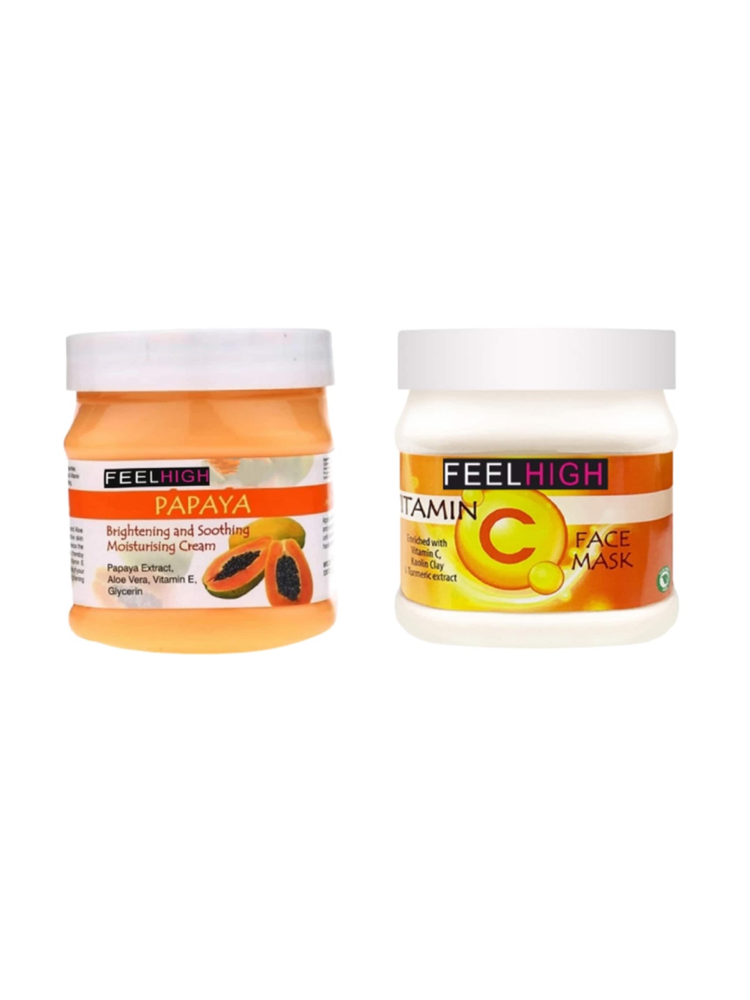 

FEELHIGH Papaya Cream & Vitamin C Mask 500ml each, Multi
