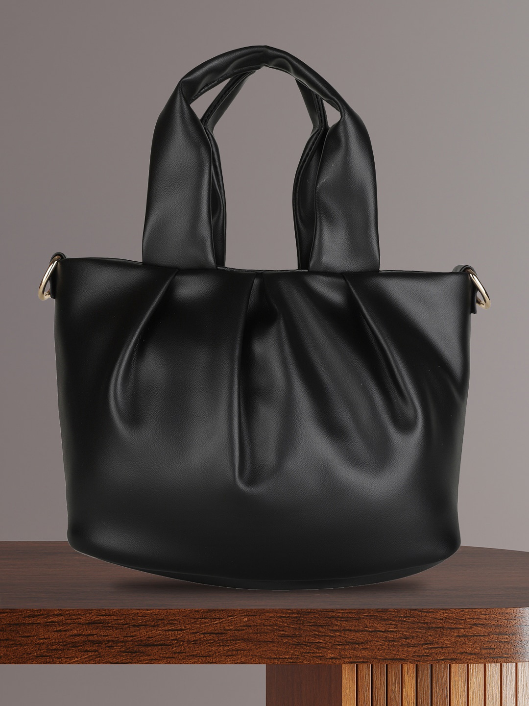 

MINI WESST Textured Structured Sling Bag, Black