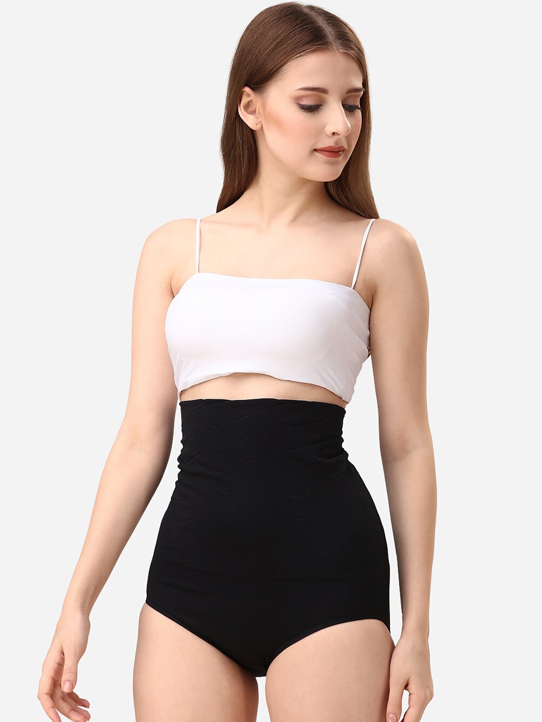 

MISS VERVE High-Rise Tummy & Thigh Shapewear, Black