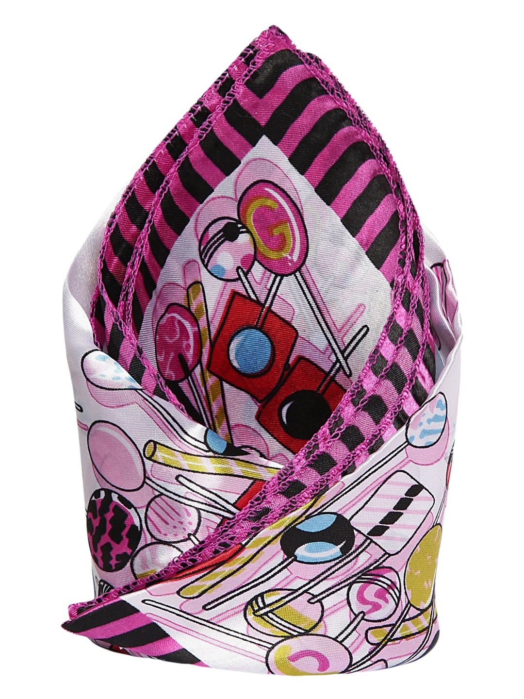 

Alvaro Castagnino White Printed Pocket Square