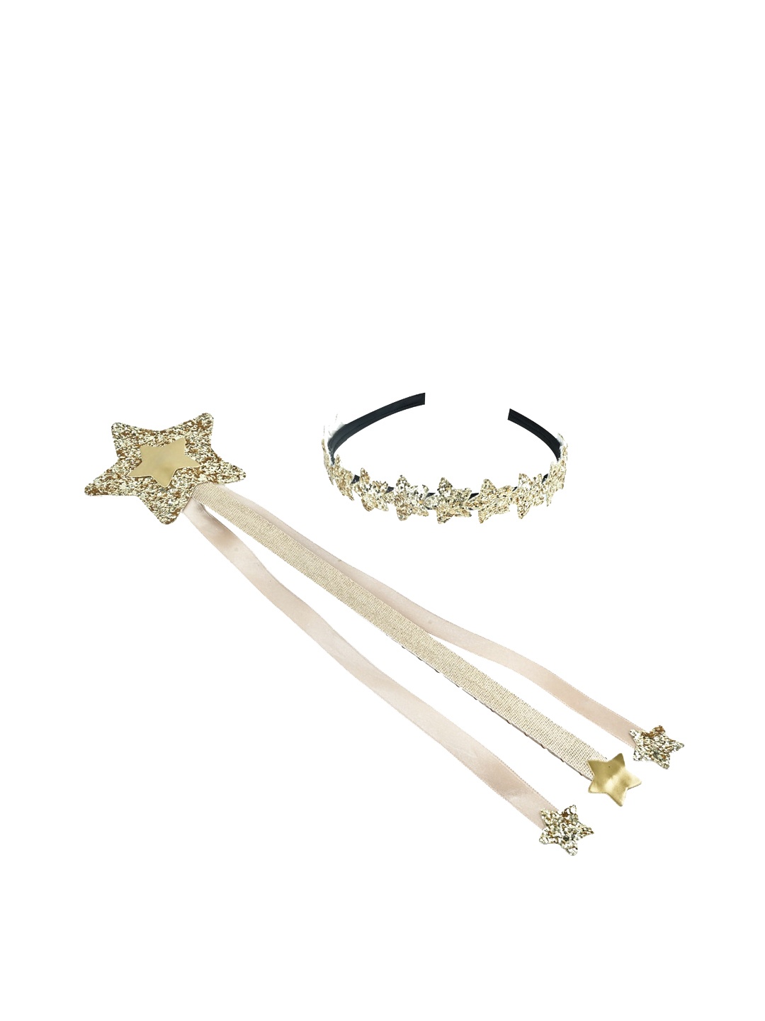

Aye Candy Girls Tiara Hairband With Wand, Gold