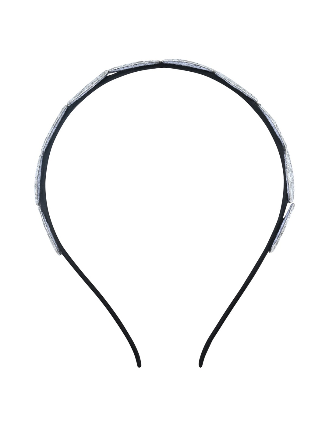 

Aye Candy Girls Heart Shape Embellished Hairband, Silver