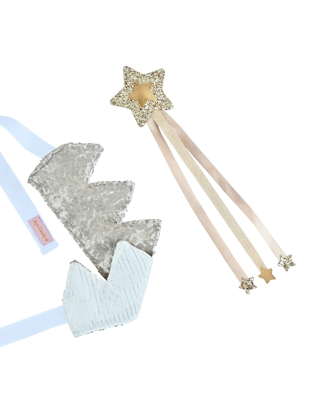 

Aye Candy Girls Reversible Crown Chill Wrap With Wand, Gold