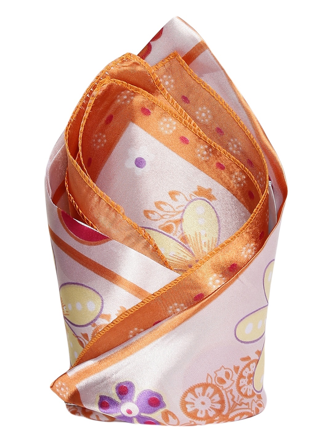 

Alvaro Castagnino White Printed Pocket Square
