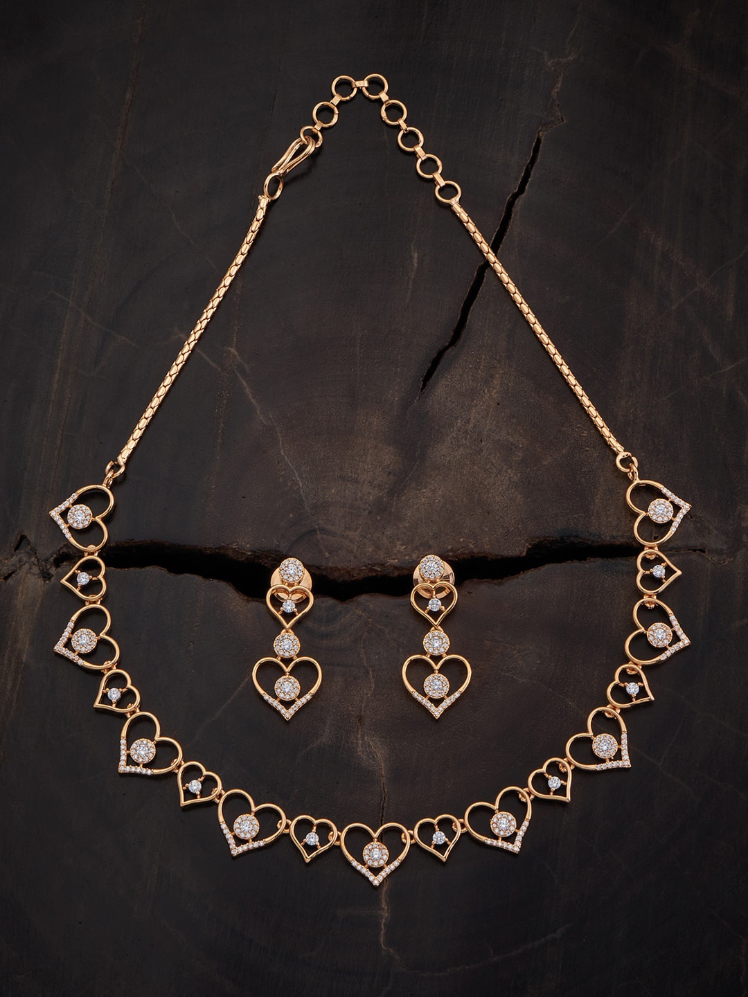 

Kushal's Fashion Jewellery Gold-plated Zircon-studded Jewellery Set