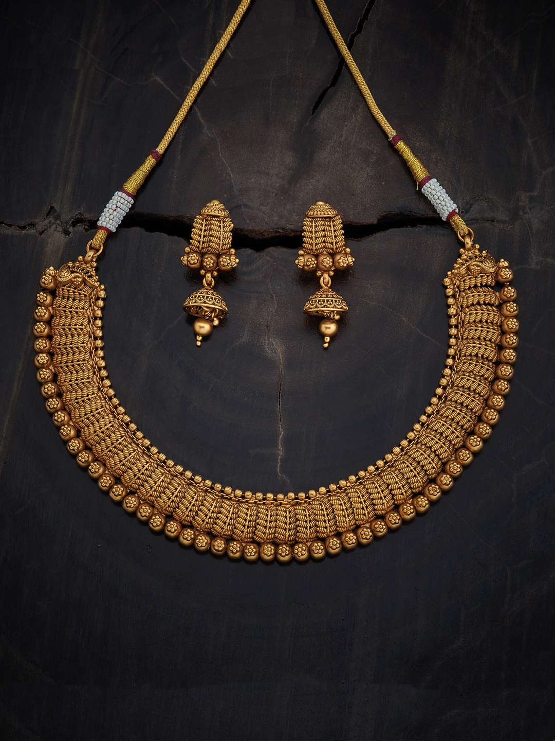 

Kushal's Fashion Jewellery Gold-Plated Jewellery Set, Na