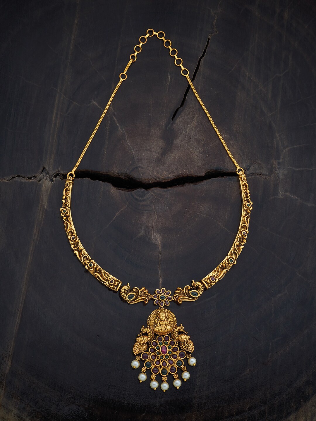 

Kushal's Fashion Jewellery Gold Plated Necklace