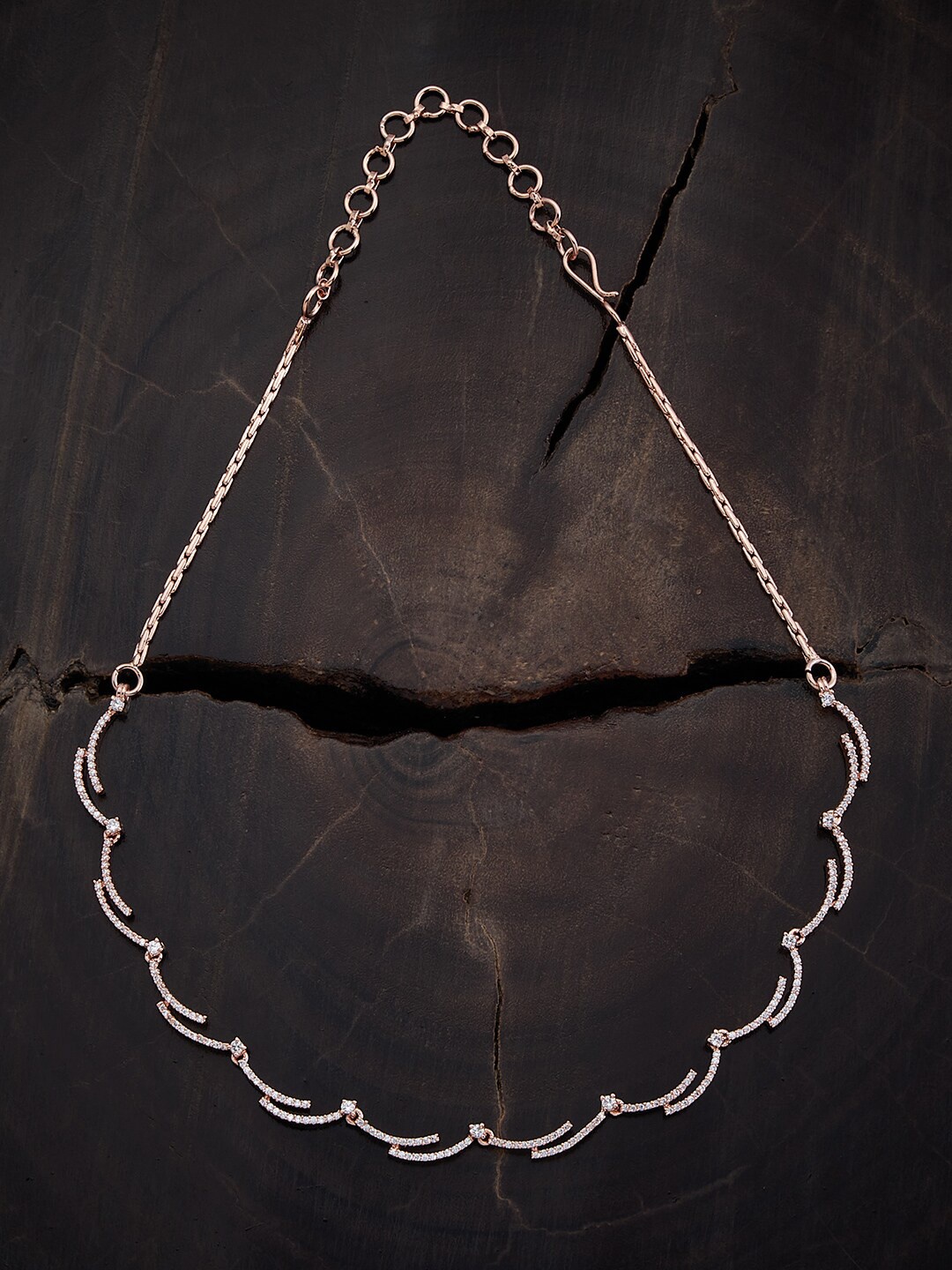 

Kushal's Fashion Jewellery Rose Gold-Plated Necklace